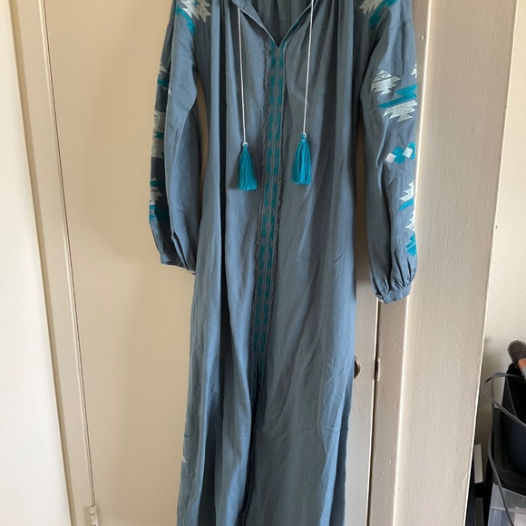 Elegant Blue Maxi Dress - Picture 3 of 7